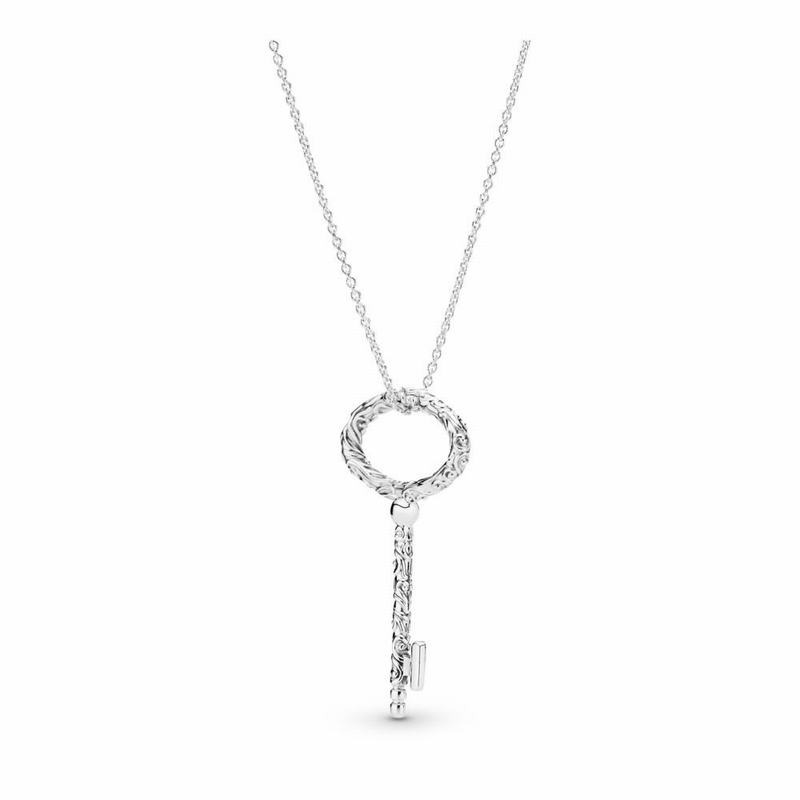 Pandora Regal Key Necklace Sale NZ, Sterling Silver (749580-XLB)